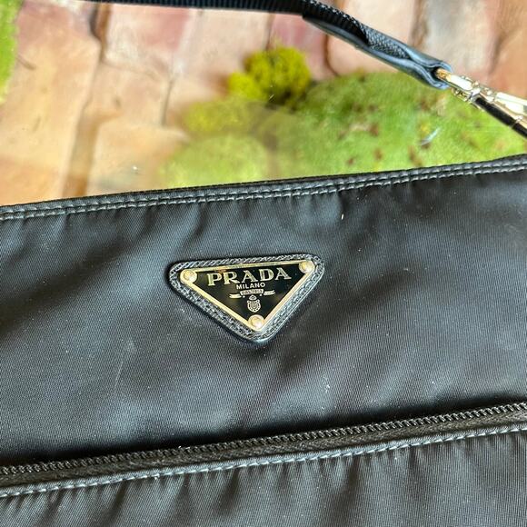 PRADA Messenger Black Nylon Messenger Bag - Picture 10 of 12